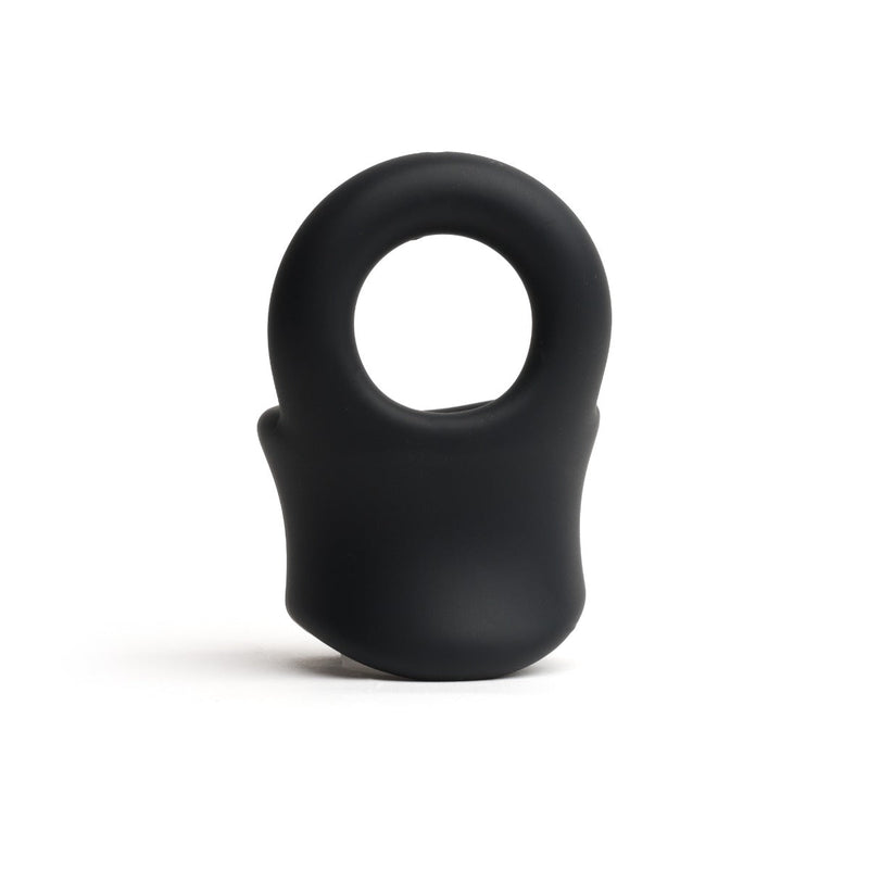 Sport Fucker - Baller - Cockring en Ballstretcher - Siliconen - Zwart-laced-up.nl