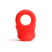 Sport Fucker - Baller - Cockring en Ballstretcher - Siliconen - Rood-laced-up.nl