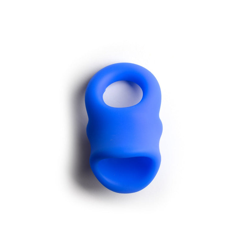 Sport Fucker - Baller - Cockring en Ballstretcher - Siliconen - Blauw-laced-up.nl
