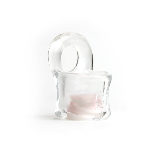 Sport Fucker - Baller - Cockring en Ballstretcher - TPE - Transparant-laced-up.nl