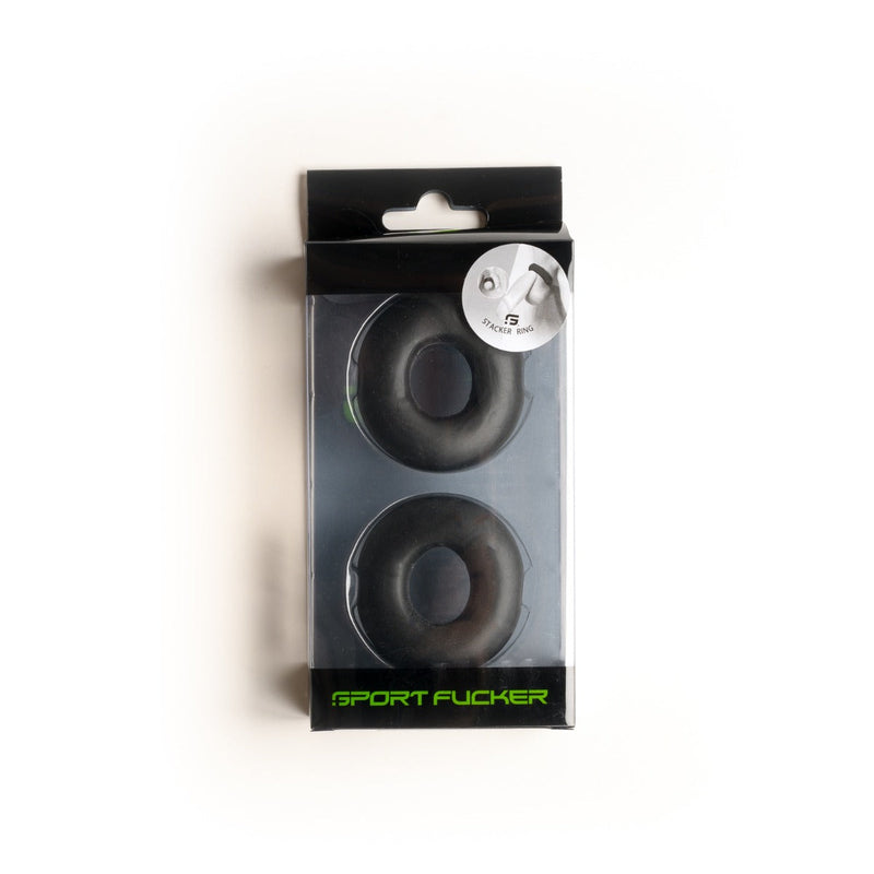 Sport Fucker - Stacker Rings - 2 stuks - Zwart-laced-up.nl
