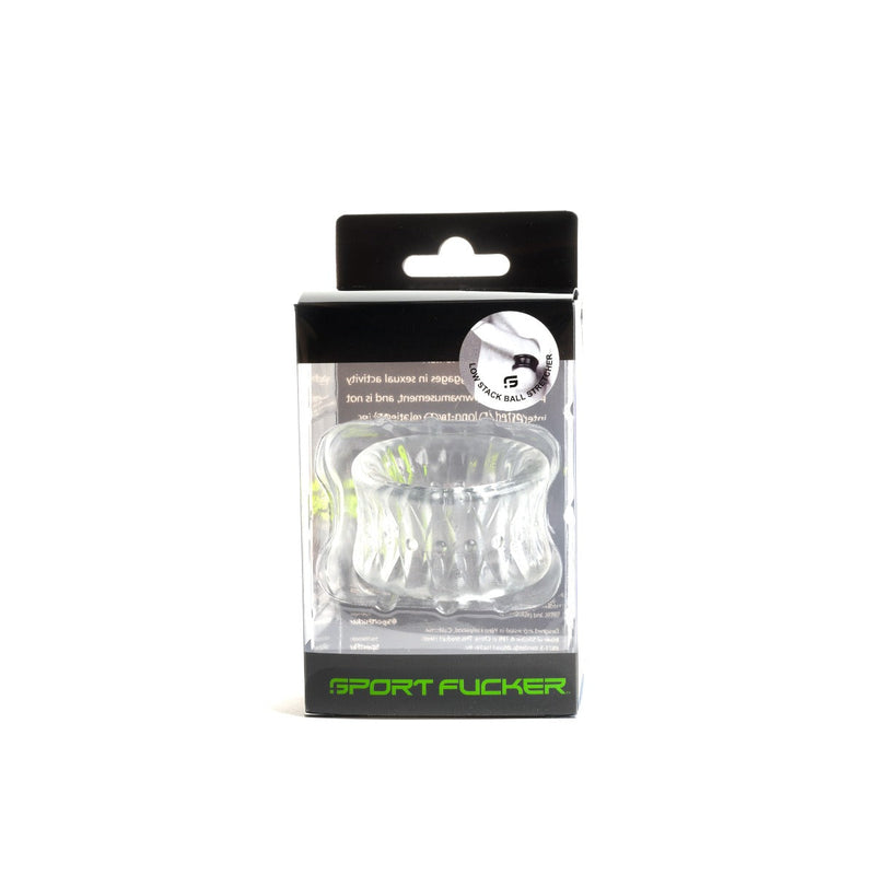 Sport Fucker - Low Stack - Reversible Ball Stretcher - Transparant-laced-up.nl