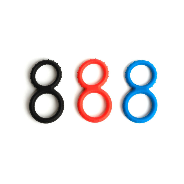 Sport Fucker - Enigma Ring - Siliconen Cockring - Blauw-Erotiekvoordeel.nl