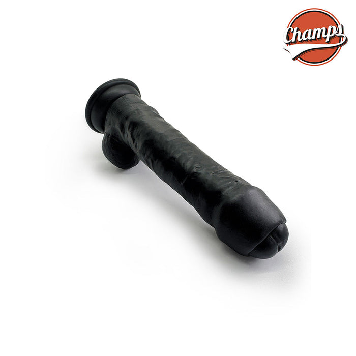 Champs - Henry - Original Dildo - 17.5 cm - Zwart-Erotiekvoordeel.nl