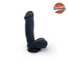 Champs - Ferry - Dual Density Dildo - 17 cm - Zwart-Erotiekvoordeel.nl