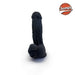 Champs - Ferry - Dual Density Dildo - 17 cm - Zwart-Erotiekvoordeel.nl