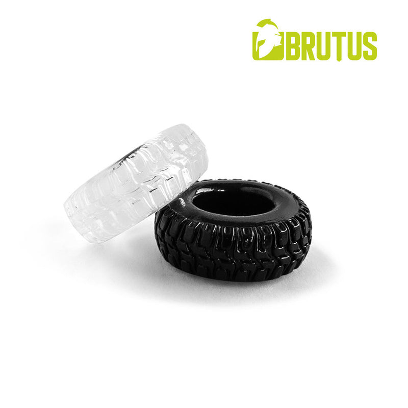 Brutus - Profilo - Rekbare Cockringen Set - Transparant/Zwart-laced-up.nl