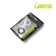 Brutus - Profilo - Rekbare Cockringen Set - Transparant/Zwart-laced-up.nl