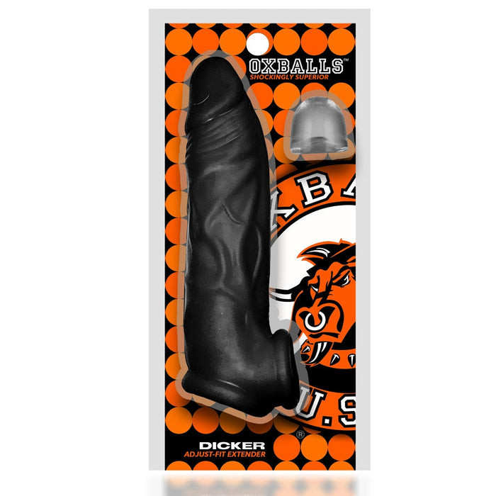 Oxballs - Dicker - Ultra-Slim Penis Sleeve - Black Ice-Erotiekvoordeel.nl