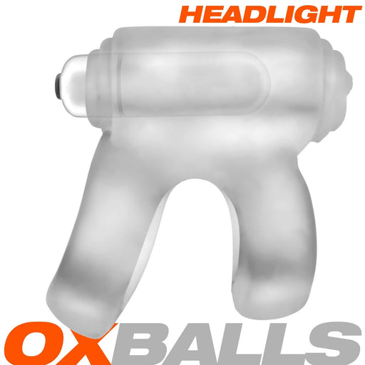 Oxballs - Headlight Shaft Holster - Cockring met LED Lampje - Siliconen/TPR - Clear Ice-Erotiekvoordeel.nl