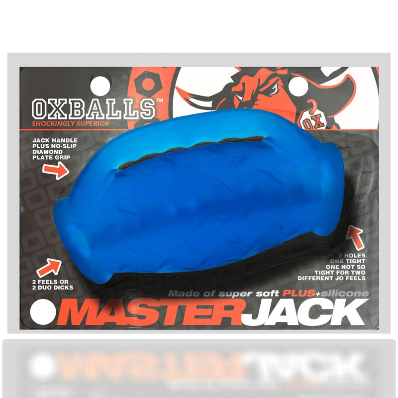 Oxballs Masterjack Stroker - Dubbelzijdig Siliconen - Blue Ice-Laced-up.nl