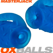 Oxballs Masterjack Stroker - Dubbelzijdig Siliconen - Blue Ice-Laced-up.nl
