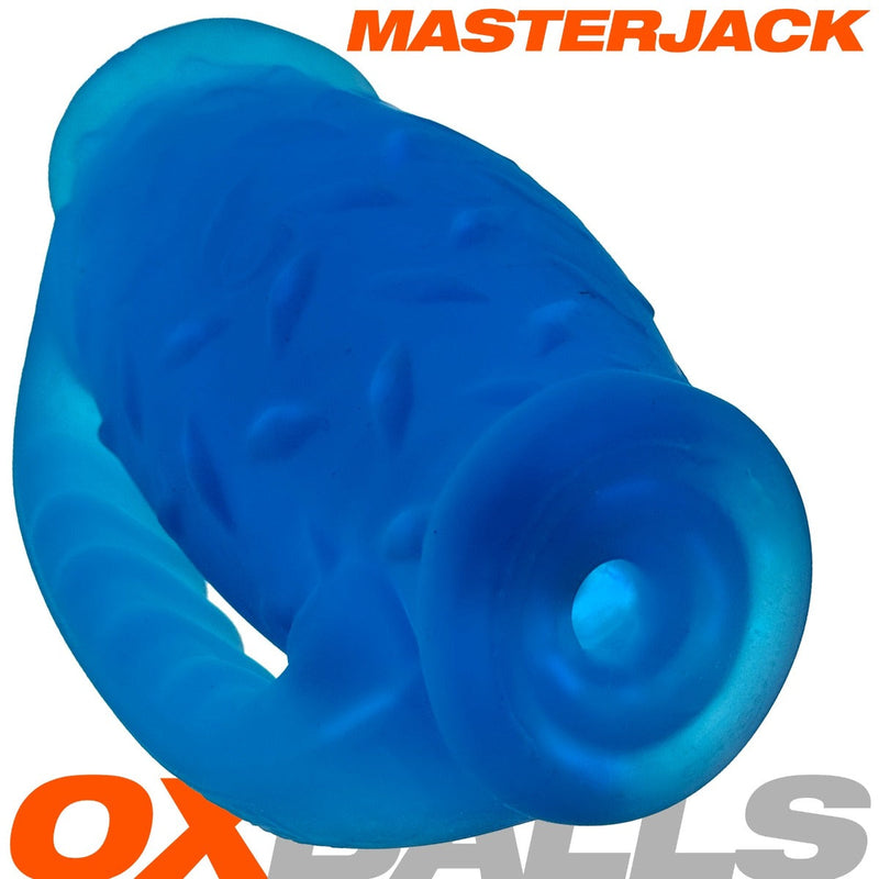 Oxballs Masterjack Stroker - Dubbelzijdig Siliconen - Blue Ice-Laced-up.nl