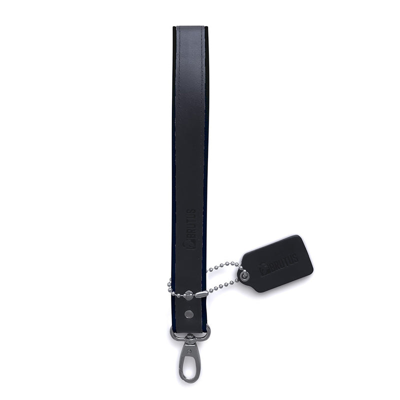 Brutus - Korte Lederen Bondage Leash - Zwart-laced-up.nl