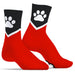 SneakXX - Sneaker Sokken PAW - Rood-laced-up.nl