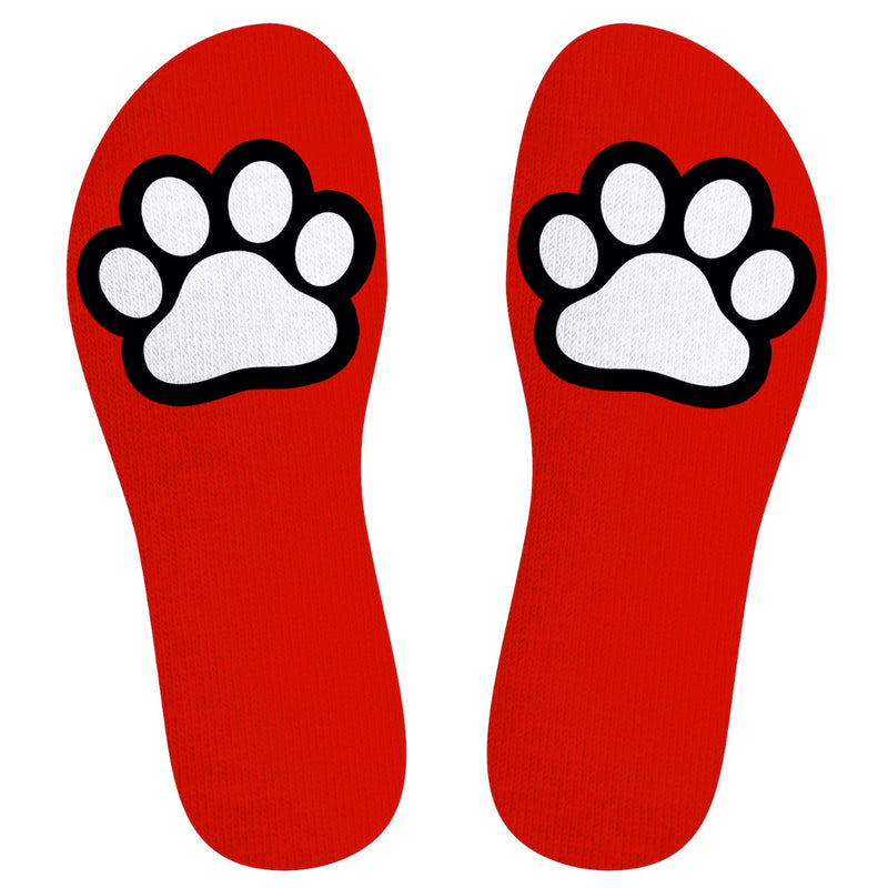 SneakXX - Sneaker Sokken PAW - Rood-laced-up.nl