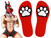 SneakXX - Sneaker Sokken PAW - Rood-laced-up.nl