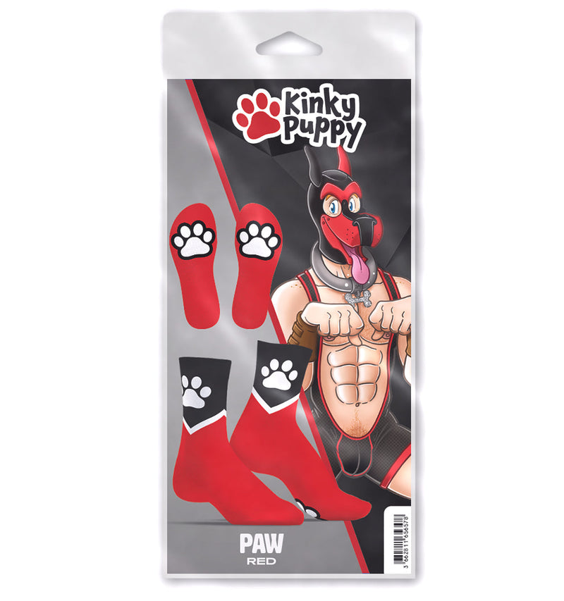 SneakXX - Sneaker Sokken PAW - Rood-laced-up.nl