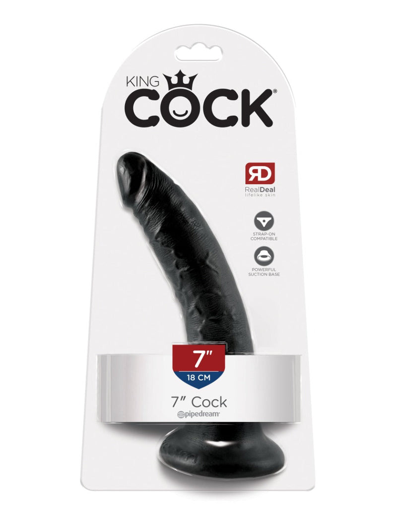 Pipedream - King Cock - Dildo - 18 cm - Zwart-laced-up.nl