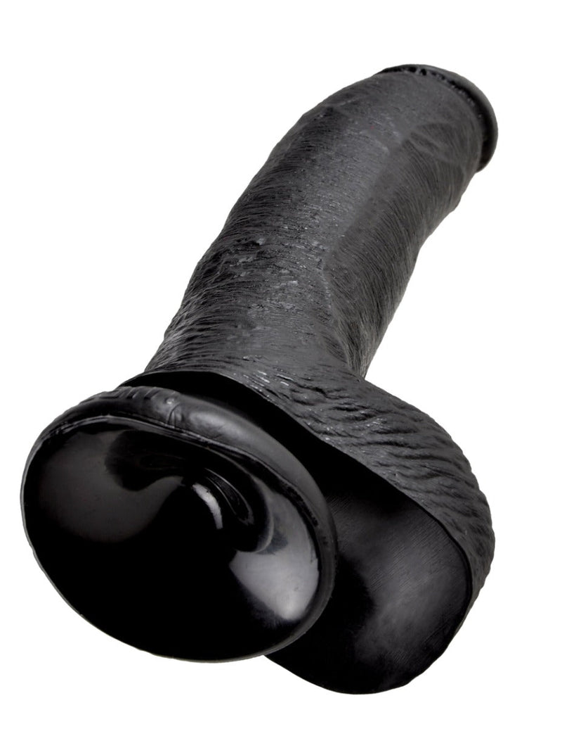 Pipedream - King Cock - Dildo met Balzak - 23 cm - Zwart-laced-up.nl