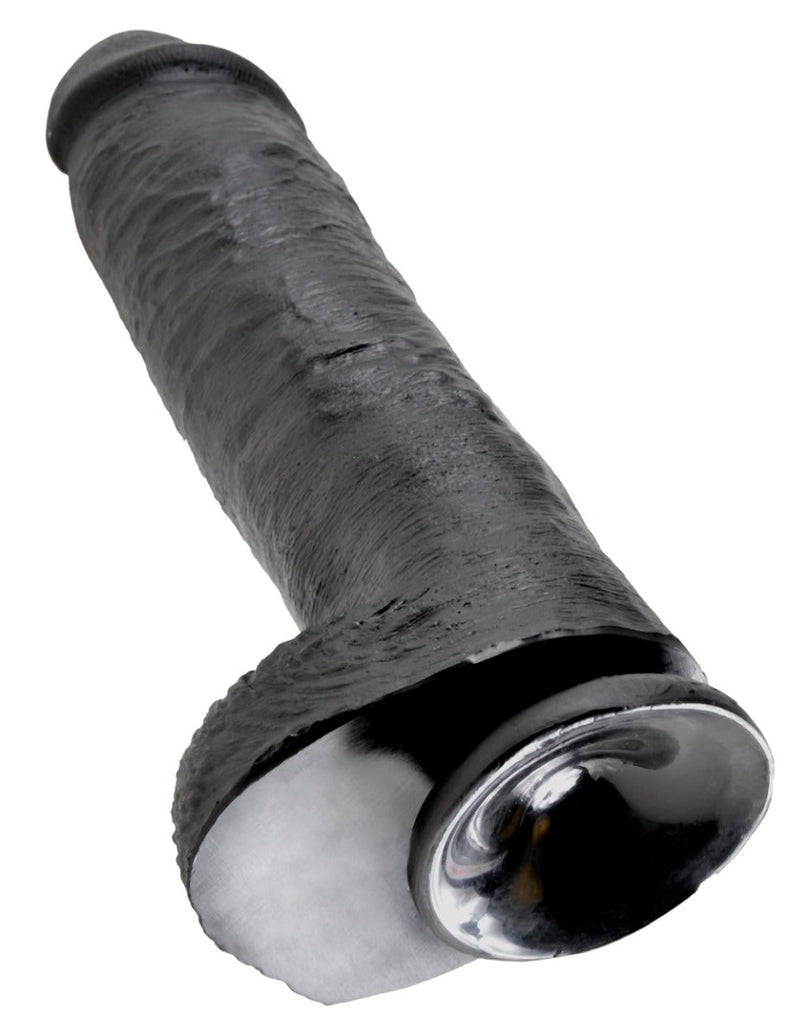 Pipedream - King Cock - Dildo met Balzak - 28 cm - Zwart-laced-up.nl