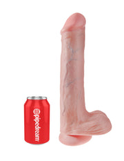 Pipedream - King Cock - Dildo met Balzak - 33 cm - Lichte Huidskleur-laced-up.nl
