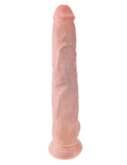 Pipedream - King Cock - Dildo met Balzak - 35,5 cm - Lichte Huidskleur-laced-up.nl