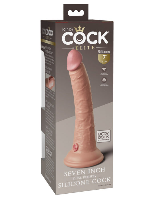 Pipedream - King Cock - Dual Density Consolador - 18 cm - Piel clara
