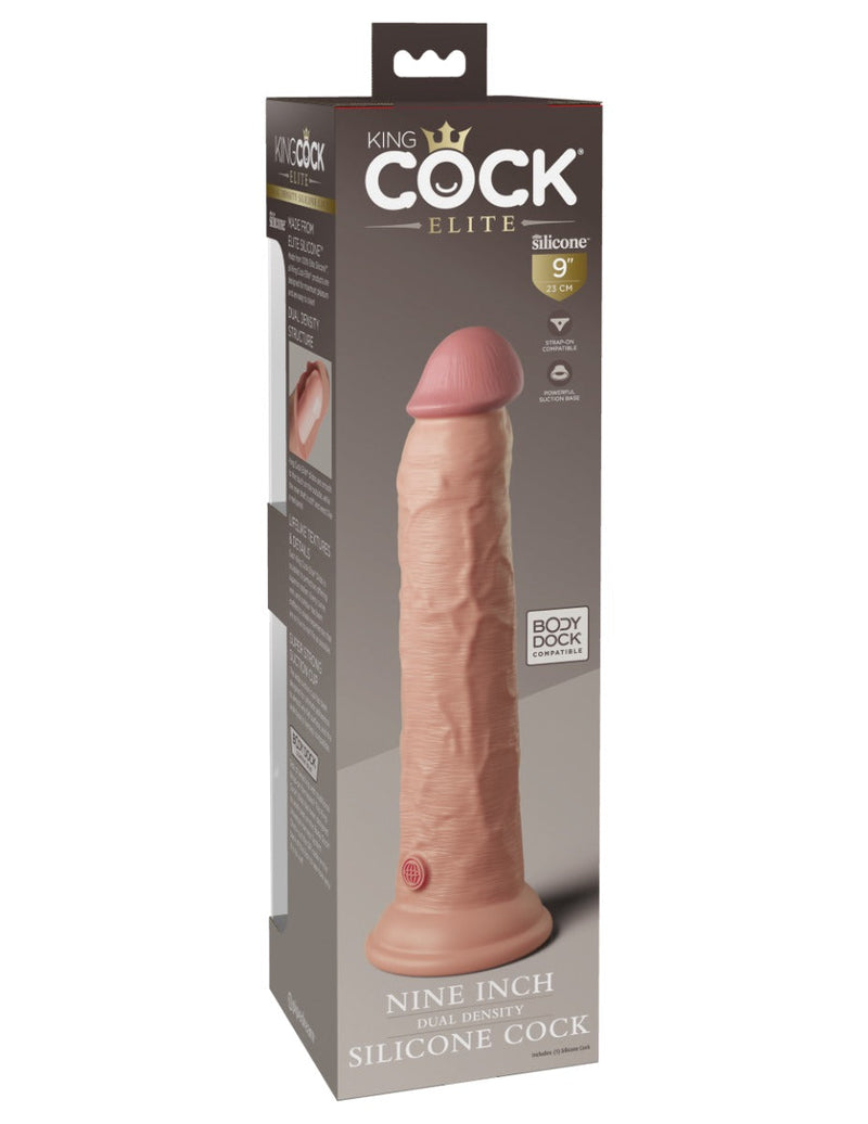 Pipedream - King Cock - Dual Density Dildo - 23 cm - Lichte Huidskleur-laced-up.nl