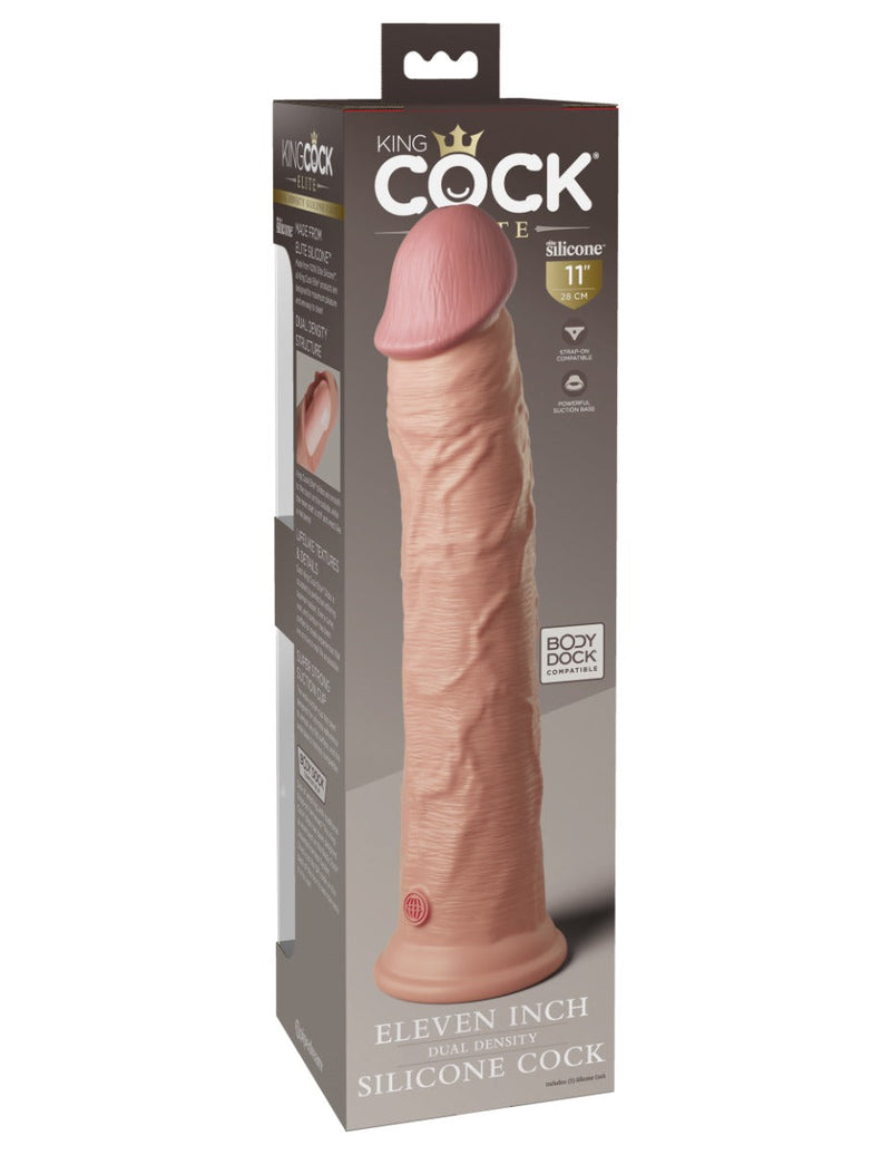 Pipedream - King Cock - Dual Density Consolador - 28 cm - Piel clara