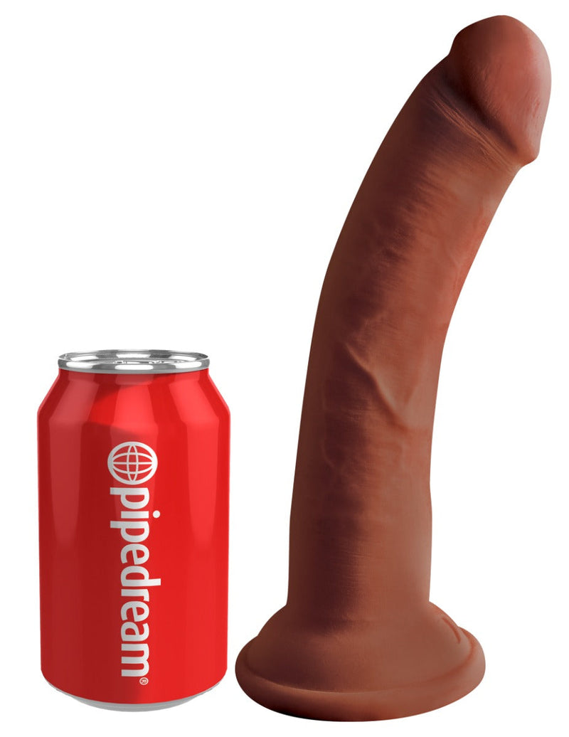 Pipedream - King Cock - Triple Density Consolador con Escroto - 16,5 cm - Ook voor strap-on