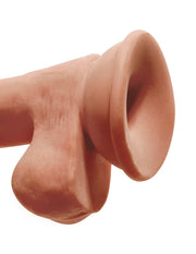 Pipedream - King Cock - Triple Density Fat Dildo met Balzak - 24 cm-laced-up.nl