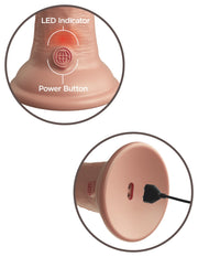 Pipedream - King Cock - Dual Density Vibrerende Dildo - 15 cm-laced-up.nl