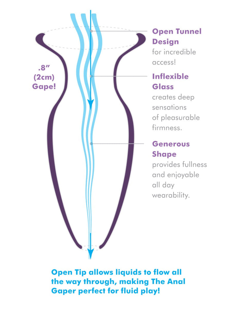 Pipedream - Anal Fantasy Elite Beginner's Anal Glass Gaper- Transparant-laced-up.nl