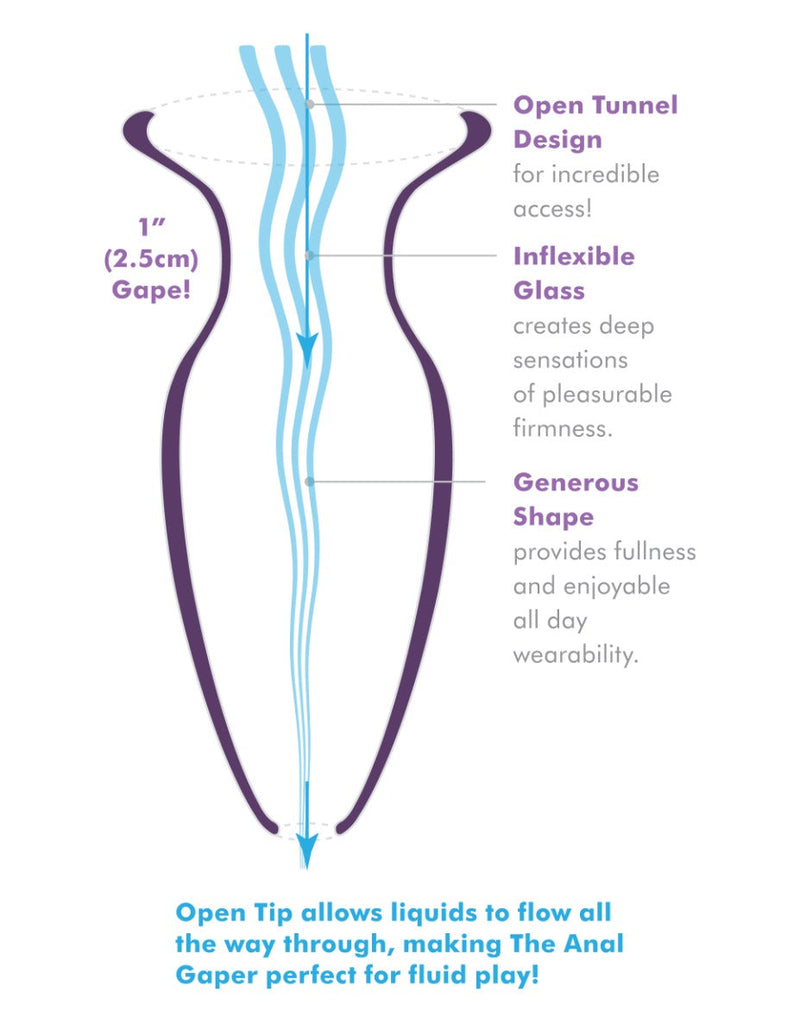 Pipedream - Anal Fantasy Elite Large Anal Glass Gaper - Transparant-laced-up.nl