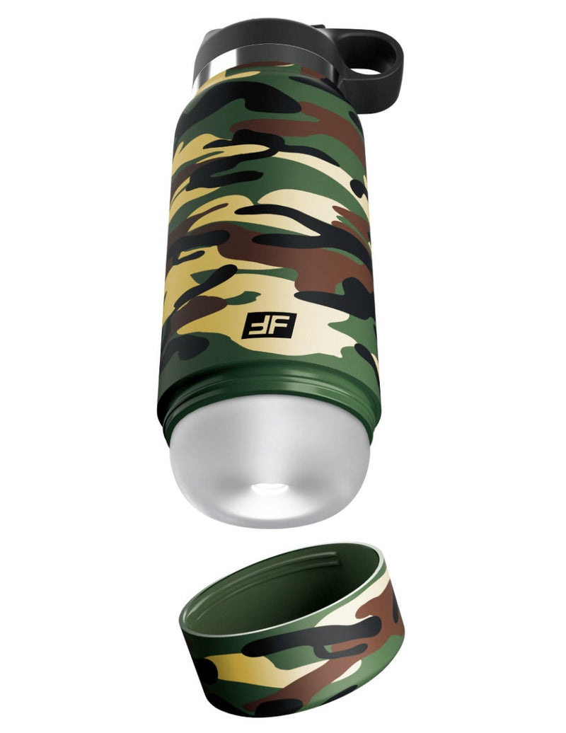 Pipedream - PDX Plus Fap Flask - Happy Camper Discreet Stroker - Frosted/Camouflage-laced-up.nl