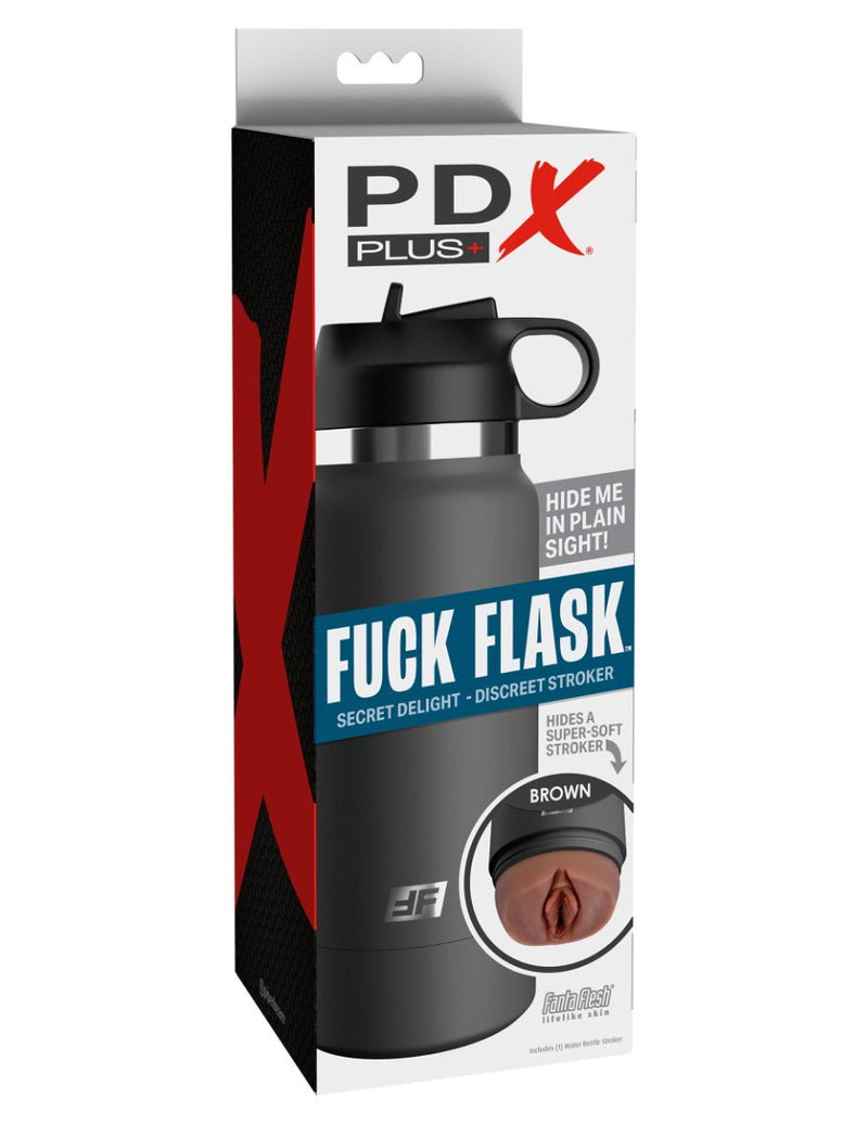 Pipedream - PDX Plus Fuck Flask Secret Delight Discreet Stroker - Waterfles Vagina Masturbator - Bruin-laced-up.nl