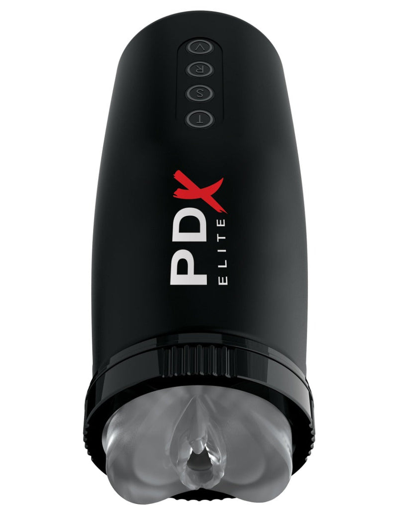 Pipedream - PDX Elite Motorbator 2 - Transparant/Zwart-laced-up.nl