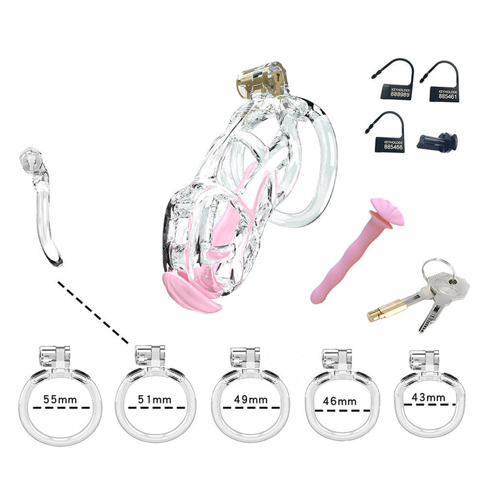 Cellmate - Guardian - Kuisheidskooi met Penisplug - Peniskooi - Transparant - Maat 3-Erotiekvoordeel.nl