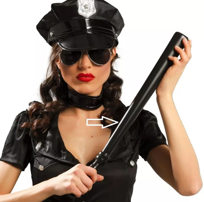 Black Label - Houten Politieknuppel - Wapenstok - Zwart-Erotiekvoordeel.nl