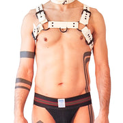 Brutus Vegan Puppy Harnas - Wit-laced-up.nl
