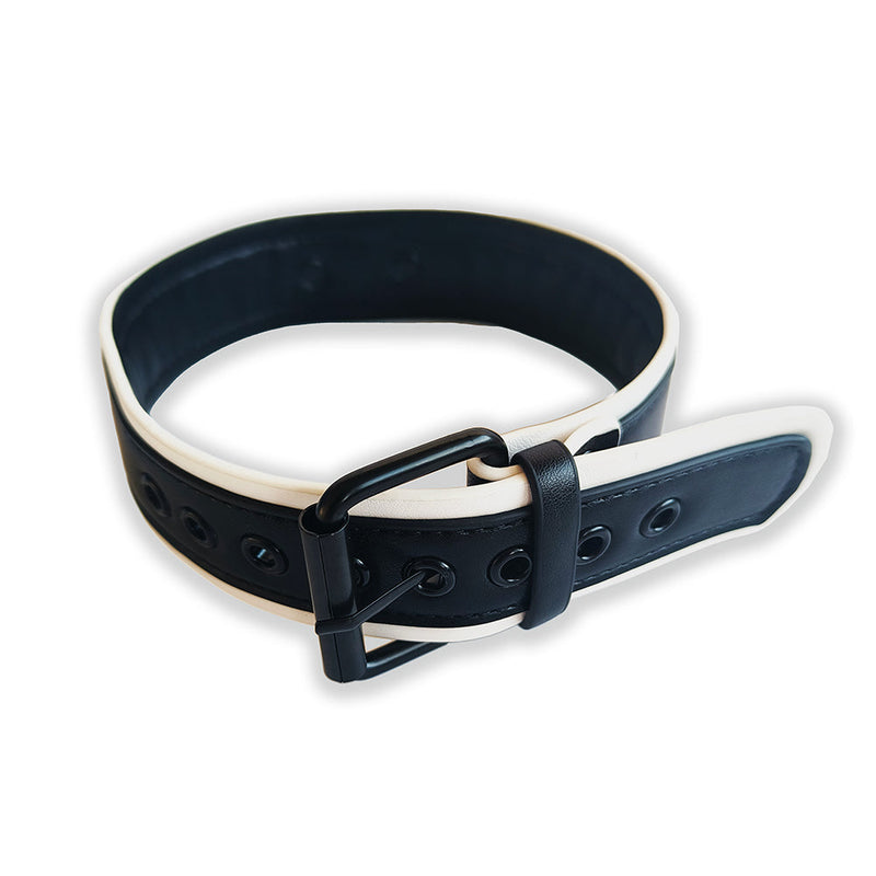 Brutus Vegan Puppy Collar - Zwart/Wit-laced-up.nl