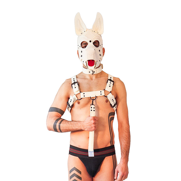 Brutus Vegan Korte Puppy Leash - Wit-Erotiekvoordeel.nl