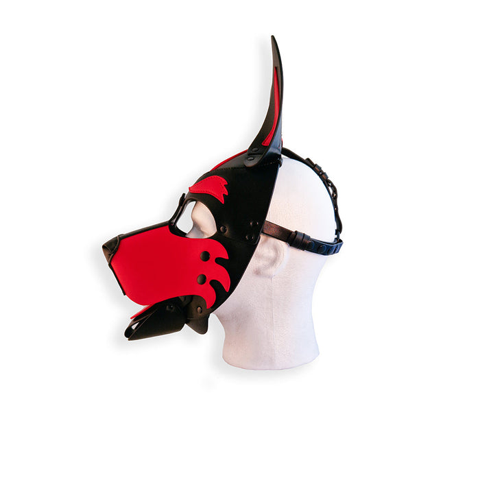 Brutus Vegan Puppy Hood - Zwart/Rood-Erotiekvoordeel.nl
