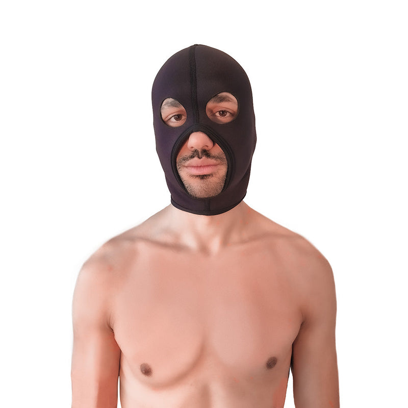 Brutus - Neoprene Face Fucker Hood - Met Oogopeningen - Zwart-laced-up.nl