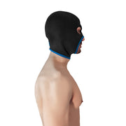 Brutus - Neoprene Face Fucker Hood - Met Oogopeningen - Zwart/Blauw-laced-up.nl