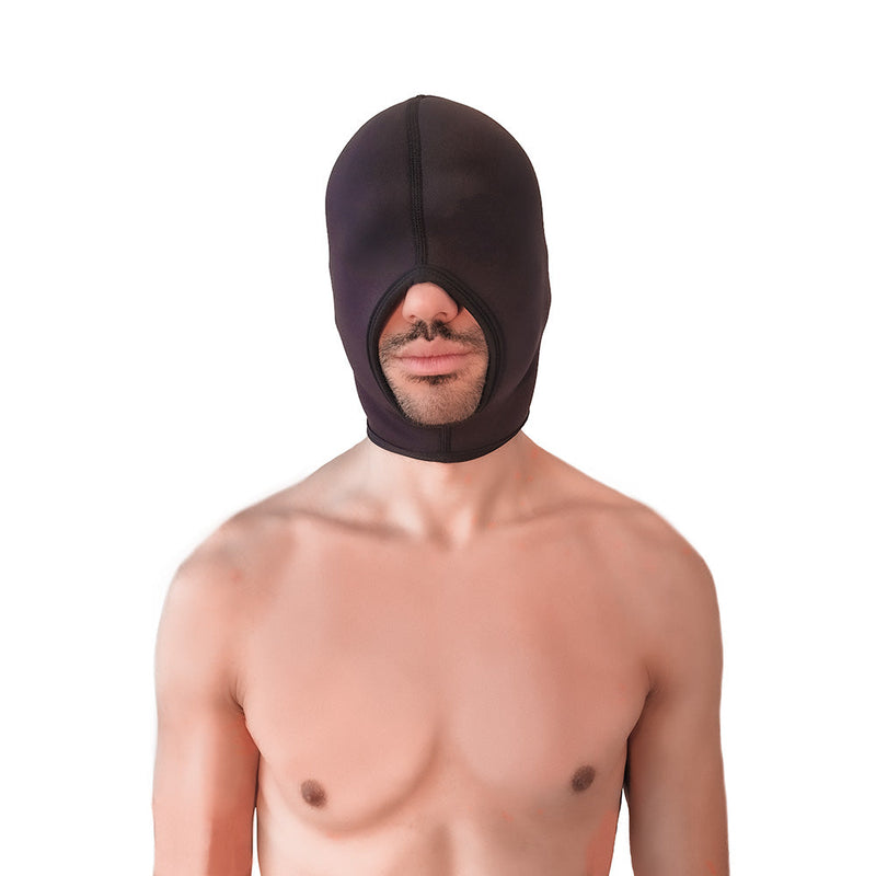 Brutus - Neoprene Blind Face Fucker Hood - Zonder Oogopeningen - Zwart-laced-up.nl