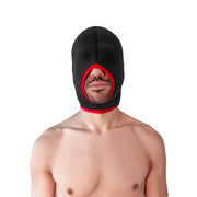 Brutus - Neoprene Blind Face Fucker Hood - Zonder Oogopeningen - Zwart/Rood-laced-up.nl