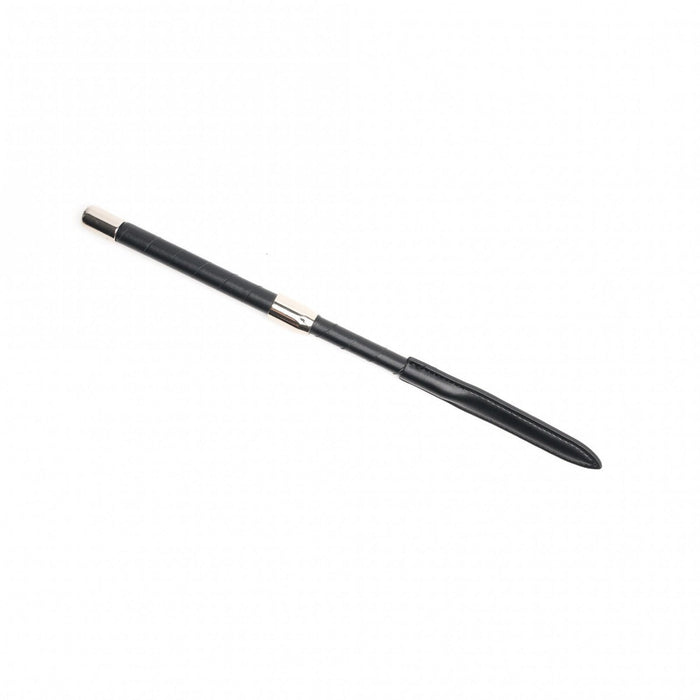 665 Vegan - Quad Paardrijzweepje - Crop - Met vier verwisselbare tips - Zwart-Erotiekvoordeel.nl