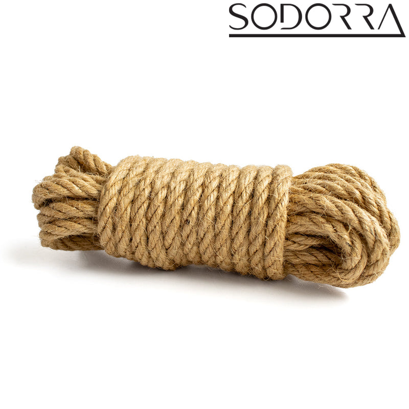 SODORRA - Hemp Shibari Bondagetouw - Naturel - 5 meter-laced-up.nl